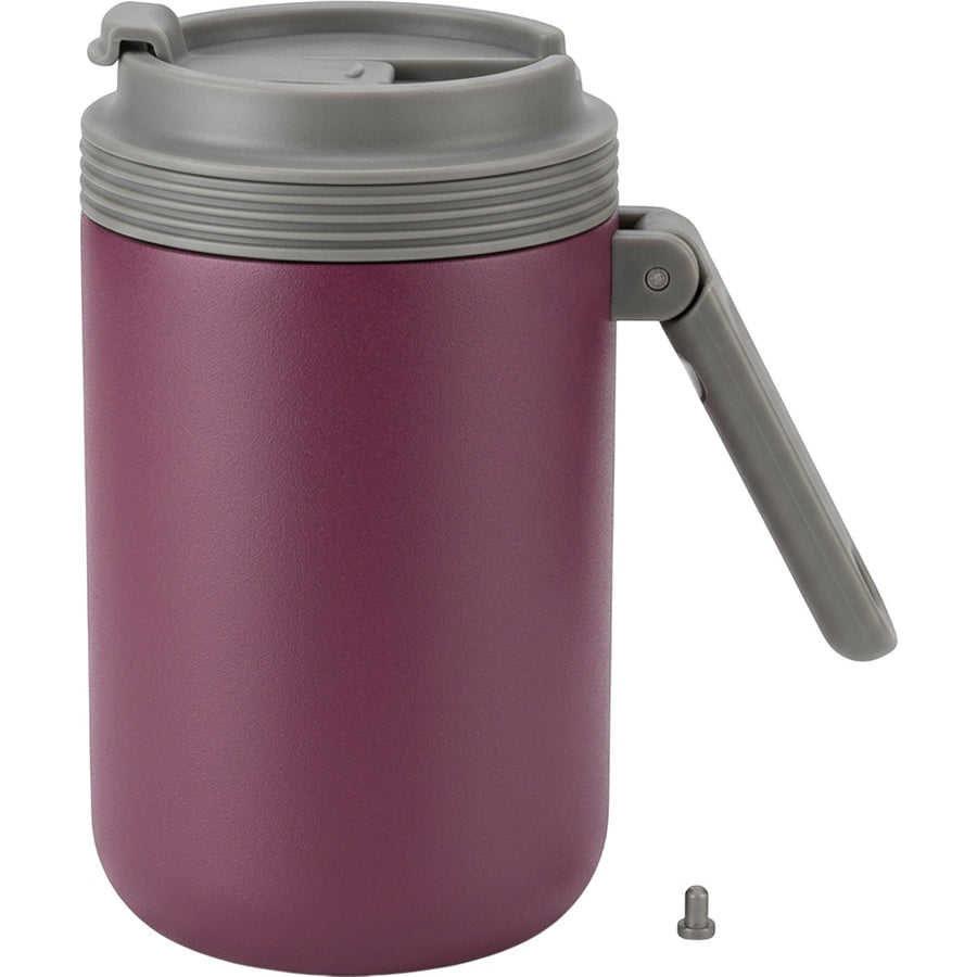 Gndtw Folding-Handle Vacuum Travel Cup 18 oz Plum Stone